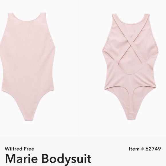 Aritzia Wilfred Marie cross back bodysuit - Picture 1 of 6